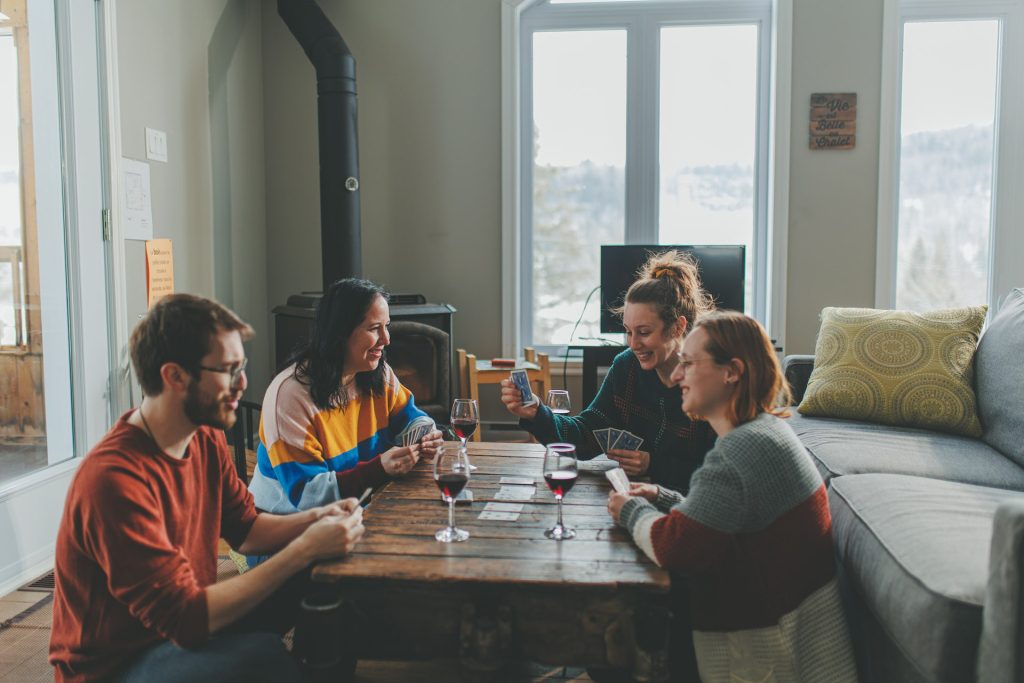 d’hébergement avec des amis